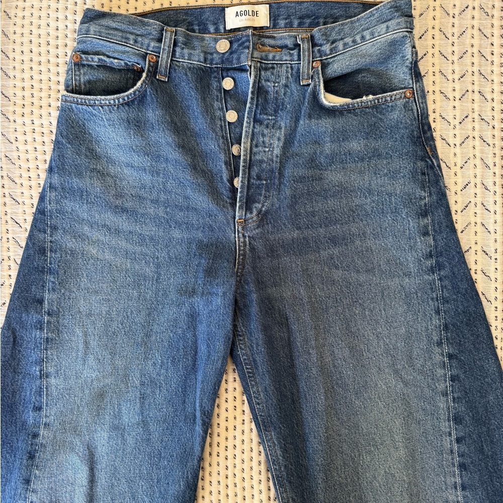 AGOLDE LUNA HIGH RISE PIECED TAPER